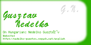gusztav nedelko business card